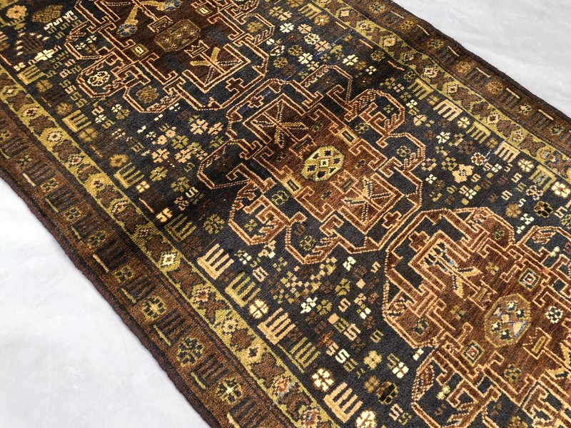 2'7 x 4'7 ft Vintage Afghan Baluchi Zakani Rug Hand Knotted Oriental Carpet gallery