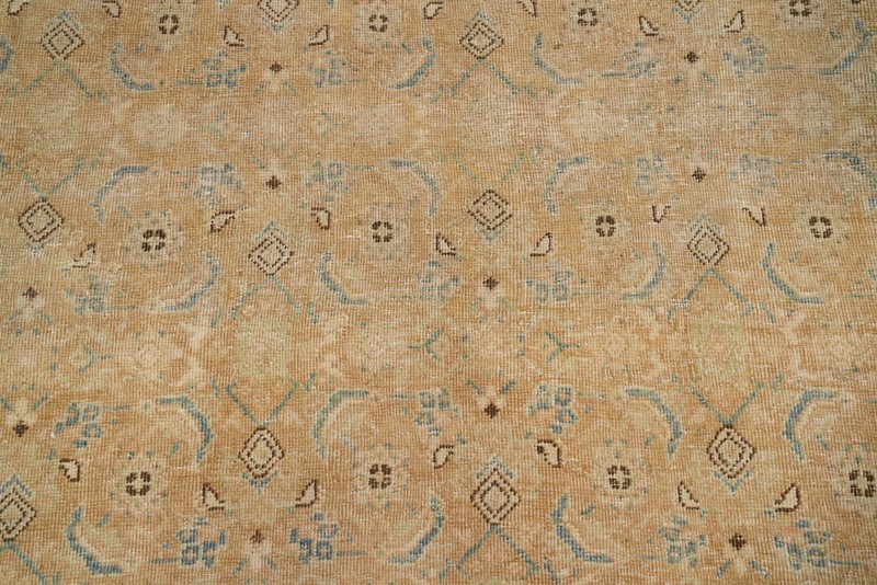 Antique Muted Rust Traditional Hand-knotted Vegetable Dye Room Size Rug 10x13 gallery