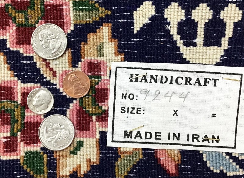 hand knotted Picture Rug Israel emblem 18" x 25" gallery