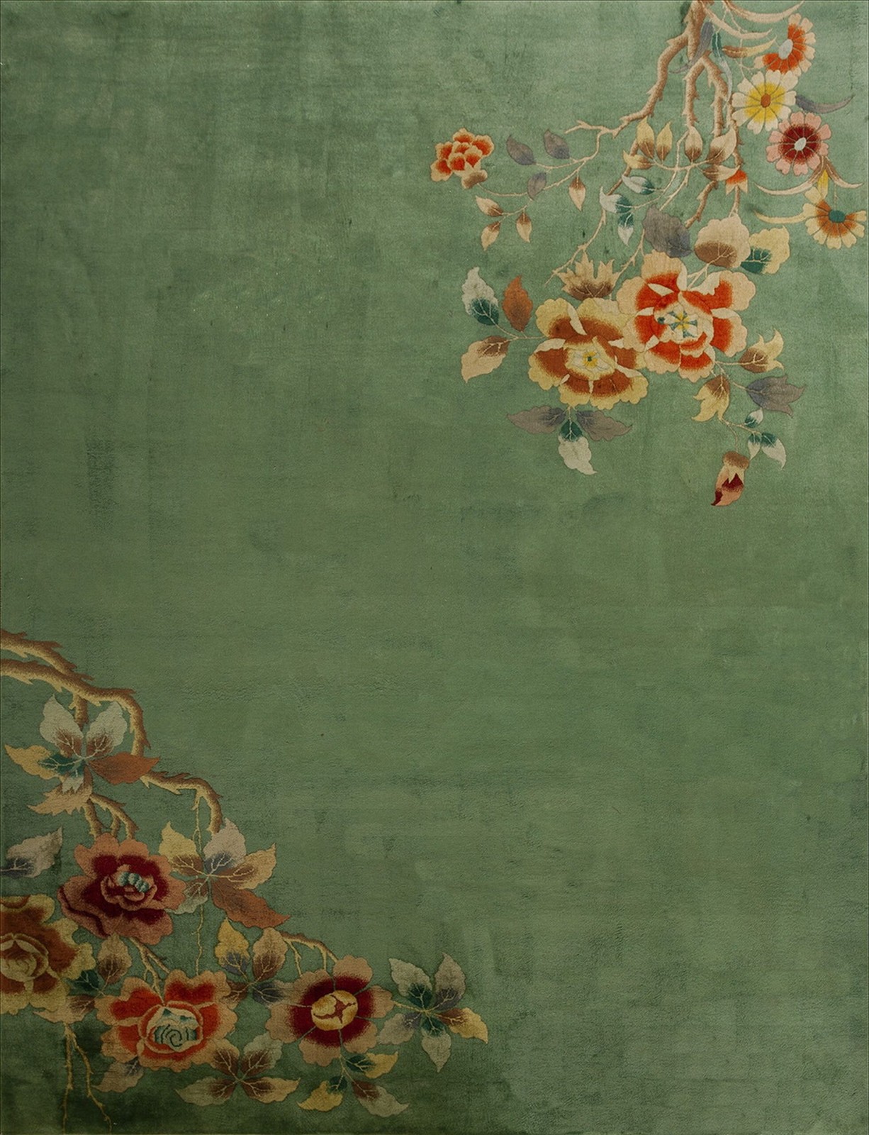 8X10 Antique Chinese Art Deco Wool Area Rug 1935 gallery