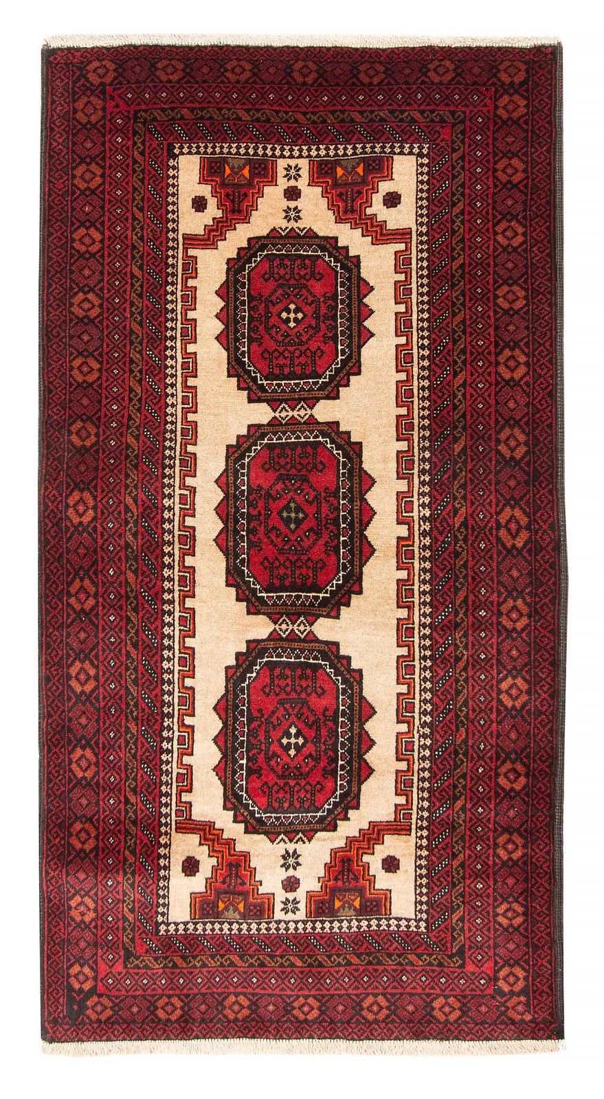 Traditional Vintage Hand-Knotted Area Rug 3'3" x 5'11" Oriental Wool Carpet gallery