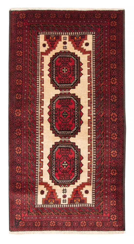 Traditional Vintage Hand-Knotted Area Rug 3'3" x 5'11" Oriental Wool Carpet