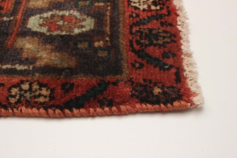 3'8" x 9'1" Vintage Hand-knotted Runner Rug Traditional Oriental Wool Carpet gallery