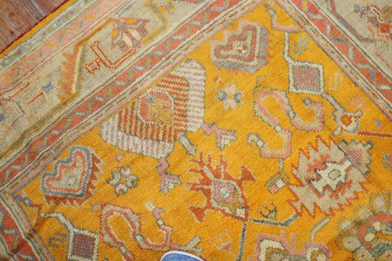 Antique Gorgeous Turkish Oushak Ushak Rug 7'1''x9'9'' gallery