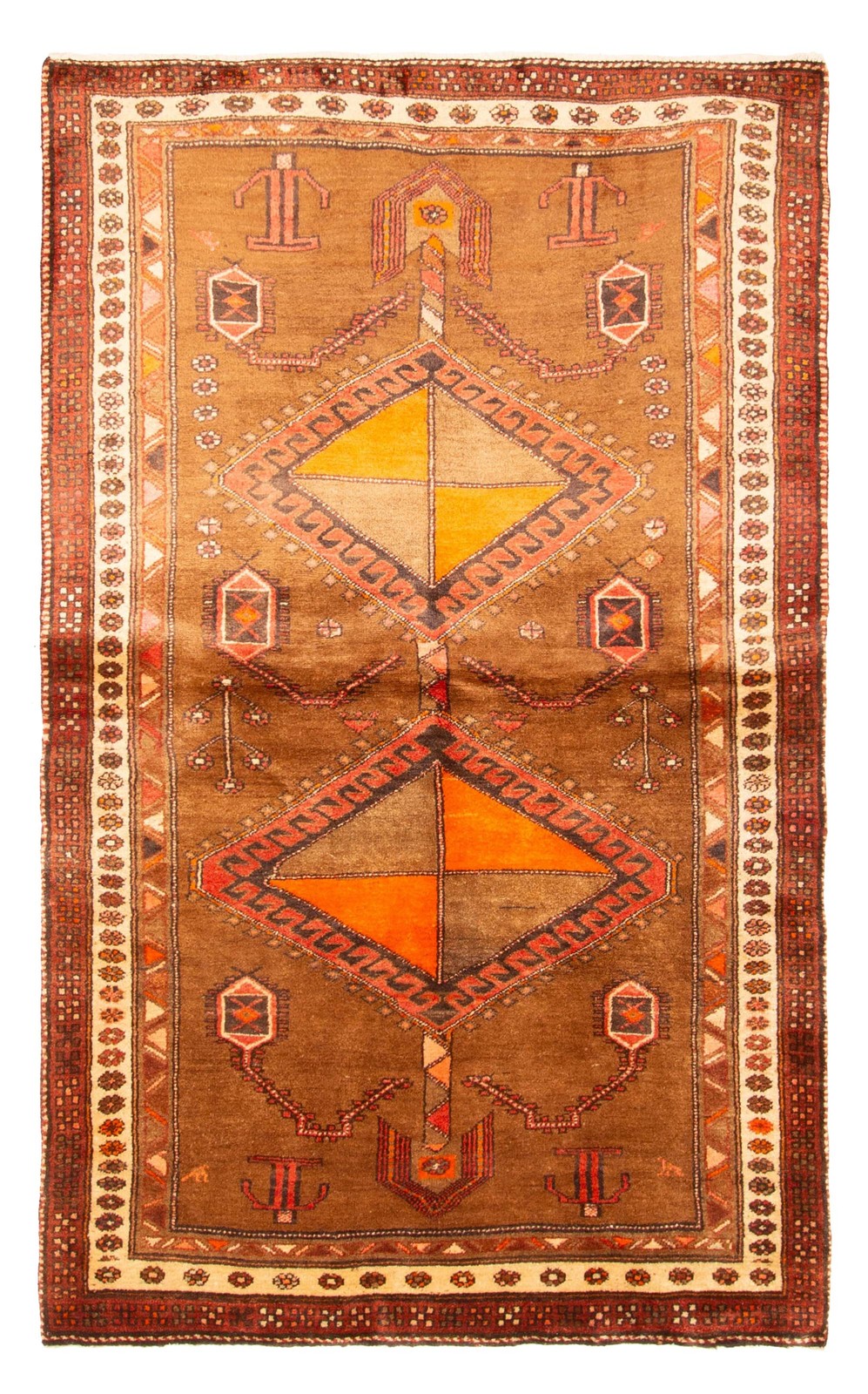 Vintage Traditional Hand-Knotted Area Rug 4'3" x 7'7" Oriental Wool Carpet gallery
