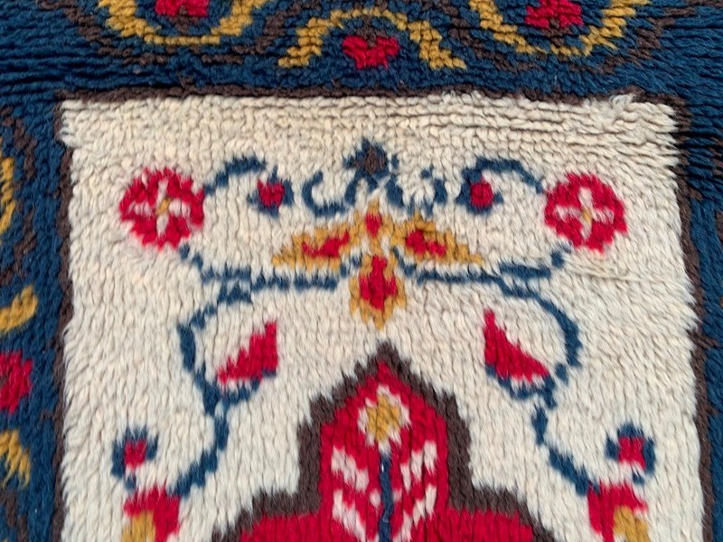 Vintage Mid-Century Scandinavian: Long-Pile Rya Shags, Traditional Rug (2x4 ft.) gallery