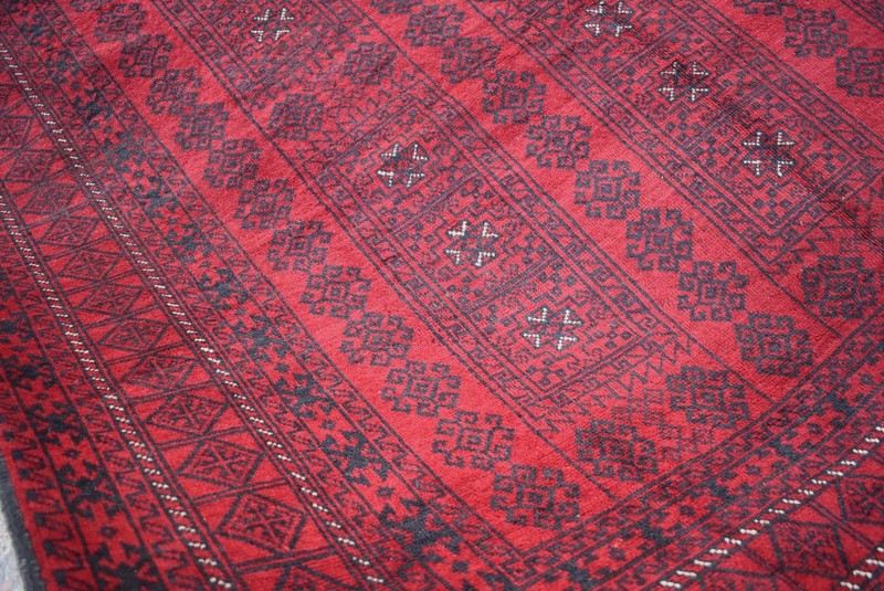 Hand Knotted Vintage Rug 7x9 ft Antique Oriental Handmade Afghan Baluchi Carpet gallery