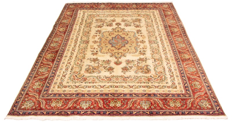 Vintage Hand-Knotted Area Rug 9'10" x 13'1" Traditional Wool Carpet gallery