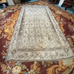 Auth: 19th C Antique Besserabian Kilim Ottoman Natural Goats Wool 6×11