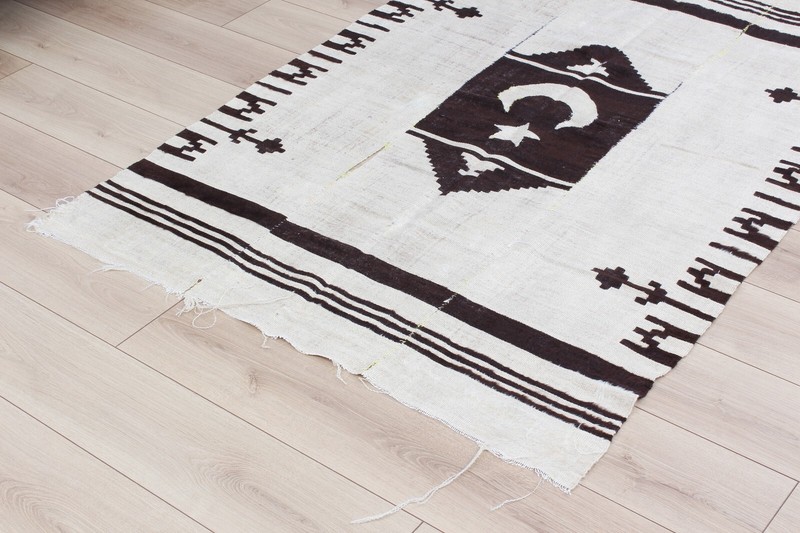 Blanket Siirt Blanket Poor Condition 3.90' x 5.74' Old Fast Shipment 11793 gallery