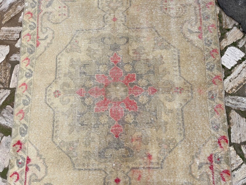Hand-Knotted Vintage Carpet 5x8 Beige Wool Traditional Area Rug Muted Anatolian gallery