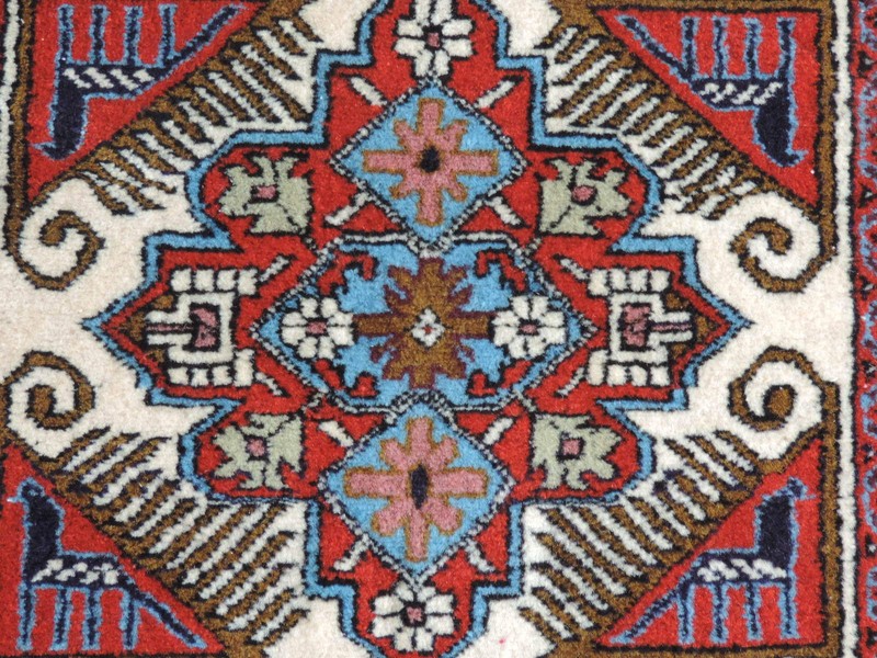 2x3ft. Handmade Ardebil Caucasian Wool Rug gallery