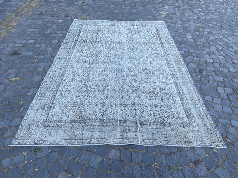 Turkish Vintage Rug, Handmade Wool Rug, Bohemian Large Rug, 6,7 x 10, ft gallery