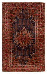 Traditional Vintage Hand-Knotted Area Rug 3’9″ x 6’2″ Oriental Wool Carpet