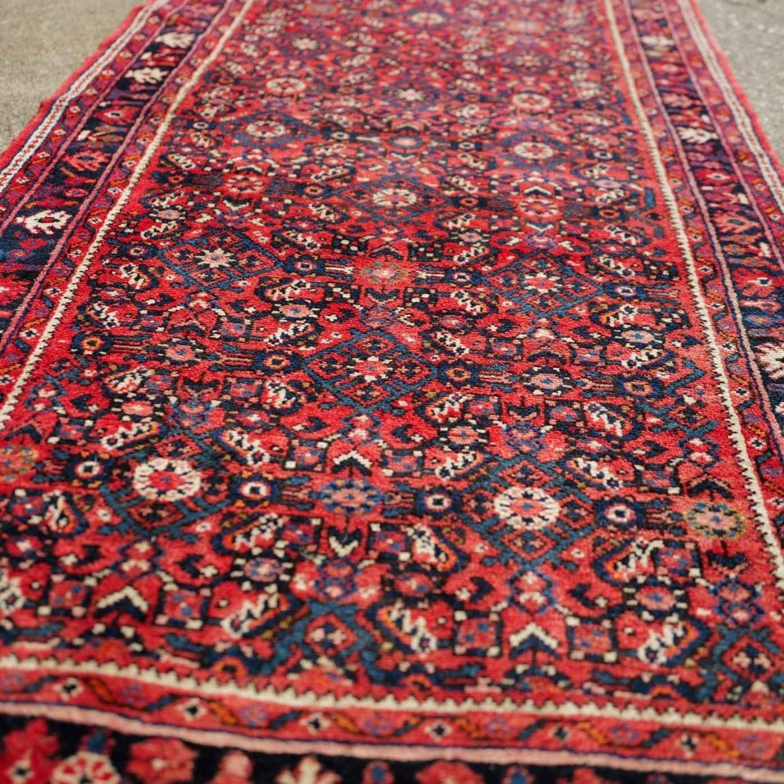 3'8 x 16'4 Vintage Caucasian Wool Runner (HANDKNOTTED) gallery