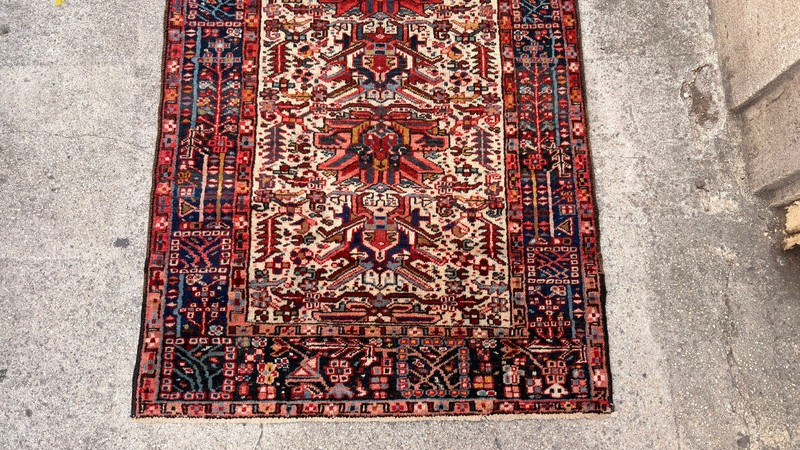 3'4'' X 6'7'' Vintage Carpet Natural Village Rug Handmade Rug.SKU:P1765 gallery