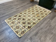 Vintage Rug, 3.3 x 6.6 ft, Turkish Rug, Beige Rug, Oriental Rug, Oushak Rug
