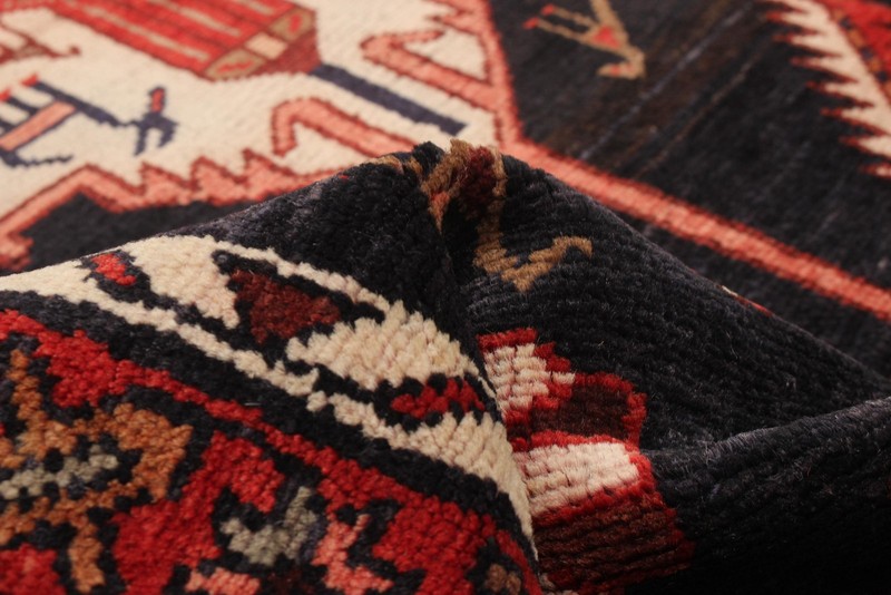 3'5" x 9'5" Vintage Hand-knotted Runner Rug Traditional Oriental Wool Carpet gallery