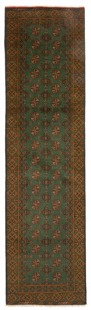 Vintage Hand-knotted Runner Rug 2'8" x 9'6" Traditional Oriental Wool Carpet