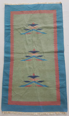 Vintage Handmade Traditional Gabbeh Kilim Floor Rug Carpet 133×76 cm