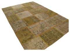 Tappeto Turko PATCHWORK With Certificato 285X195 Cm – (Gallerafarah19