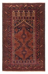 Traditional Vintage Hand-Knotted Area Rug 2’11” x 4’7″ Oriental Wool Carpet