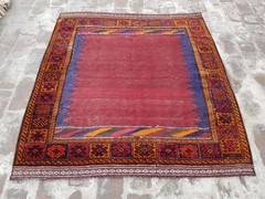 133×126 cm Handmade Afghan Vintage Rug Best Trible Kilim Wool rug square Kilim