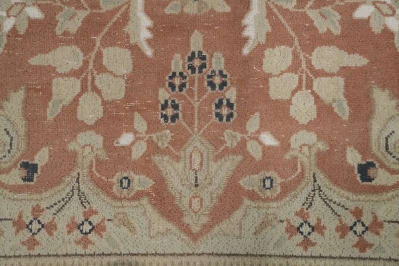 Vegetable Dye Muted Rust Wool Hand-knotted Living Room Area Rug 7x10 Carpet gallery