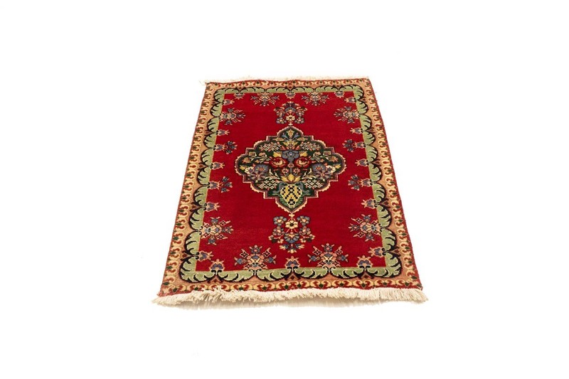 Hand-Knotted Vintage Medallion Floral Oriental Rug Small Decor Carpet 3X4'6 ft gallery