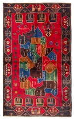 Traditional Vintage Hand-Knotted Carpet 3’6″ x 5’11” Wool Area Rug