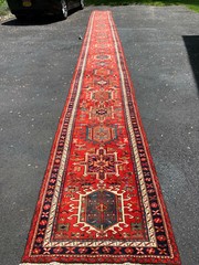 S-AniqueTribal Heriz Serapi Runner 2’8″x33’6″