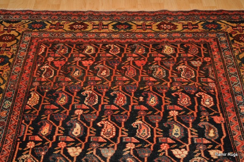 Antique Bakhtiari Rug 12' X 5'6 Long Wide Hall Runner authentic handmade gallery