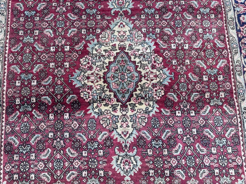 Stunning Authentic Oriental Keshan Fine Quality Natural Vegetable Dye Floral Rug gallery