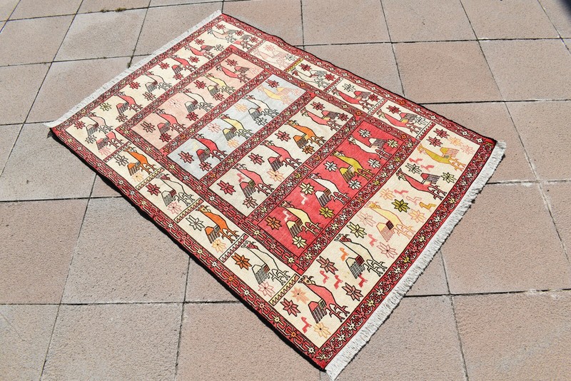 1990's Never Been Used Caucasian Silk Soumak Kilim Oriental Silk Soumak Kilim gallery