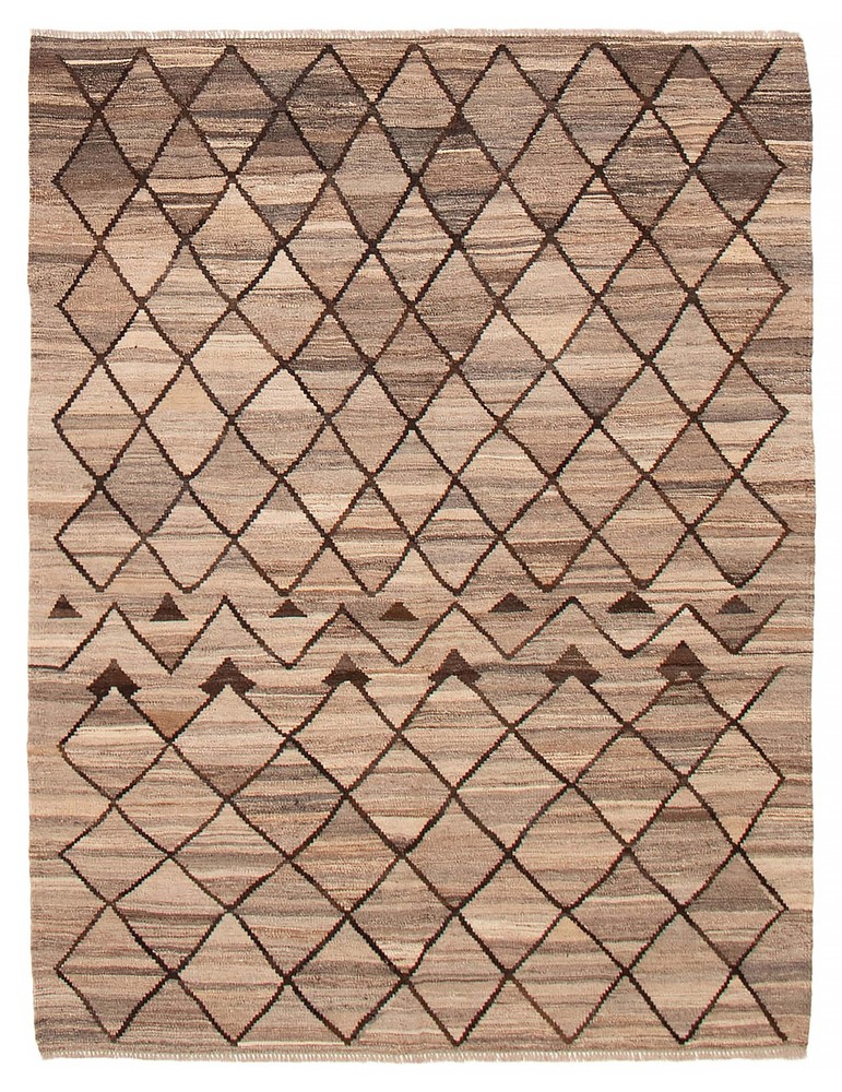 Vintage Hand Woven Area Rug 6'0" x 7'11" Traditional Wool Oriental Carpet