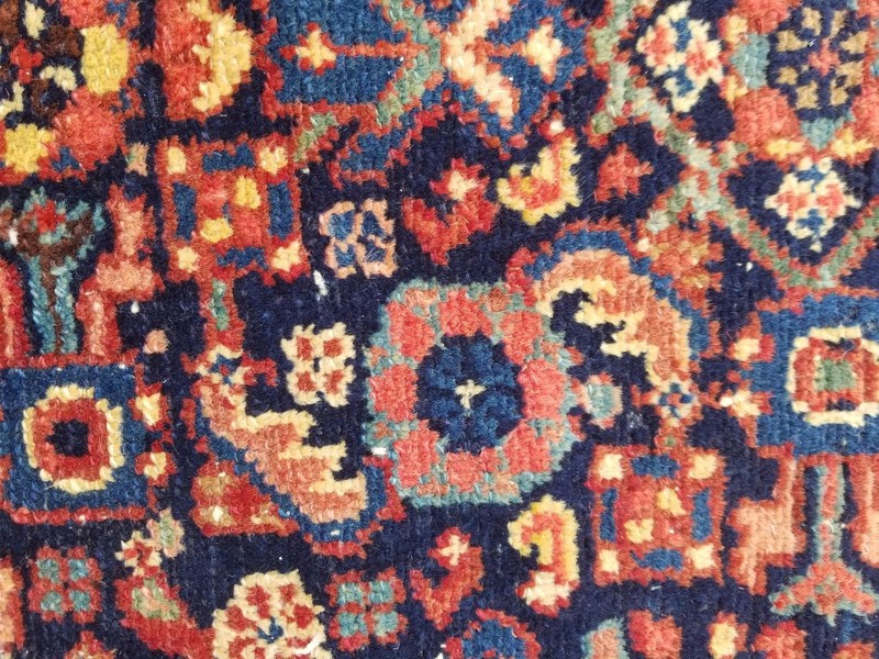 Antique Traditional Handmade Malayer Style Wool Multicolor Rug 114 x 76 cm gallery