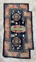 Antique Tibetan Saddle Rug hand made