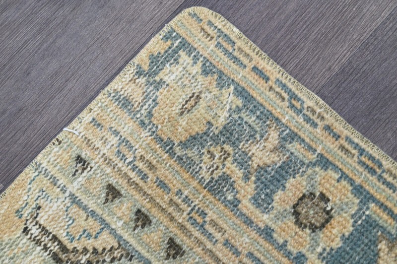 Oushak Turkish Doormat Rug 2x3 ORANGE Anatolian Handmade Vintage Small Kilim Rug gallery