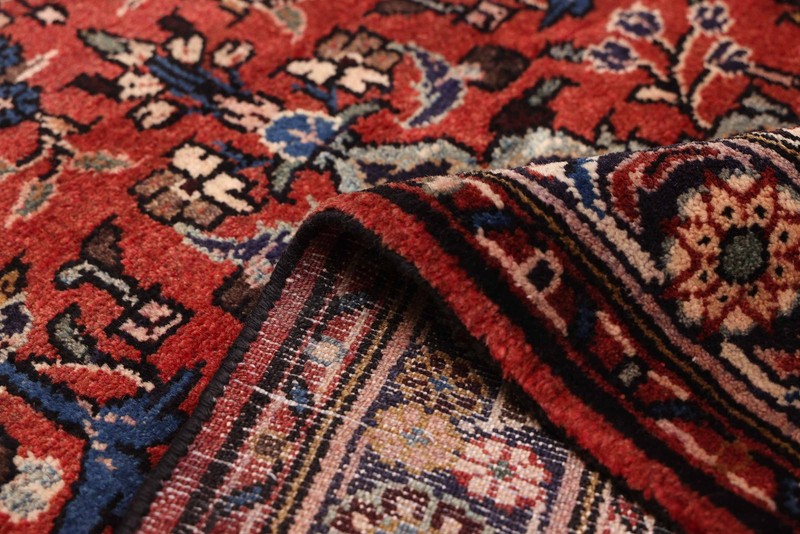 3'5" x 10'2" Vintage Hand-knotted Runner Rug Traditional Oriental Wool Carpet gallery