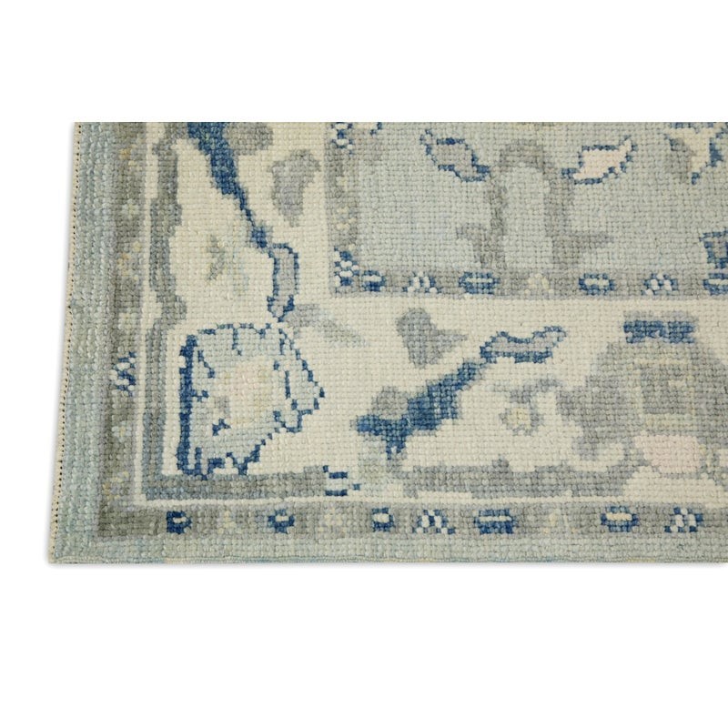 Vintage Turkish Oushak Rug, Beige 9X12 ft, Handmade Wool, Bohemian Anatolian gallery
