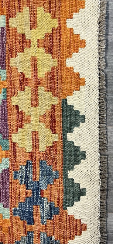 Vintage Kilim Traditional Hand Made Oriental Wool Kilim 5ftx3.2ft 155cmx105cm gallery