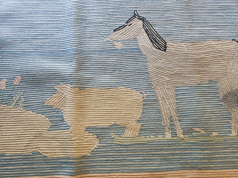 Vintage Childs Nursery Area Rug Over 70 Years Old gallery