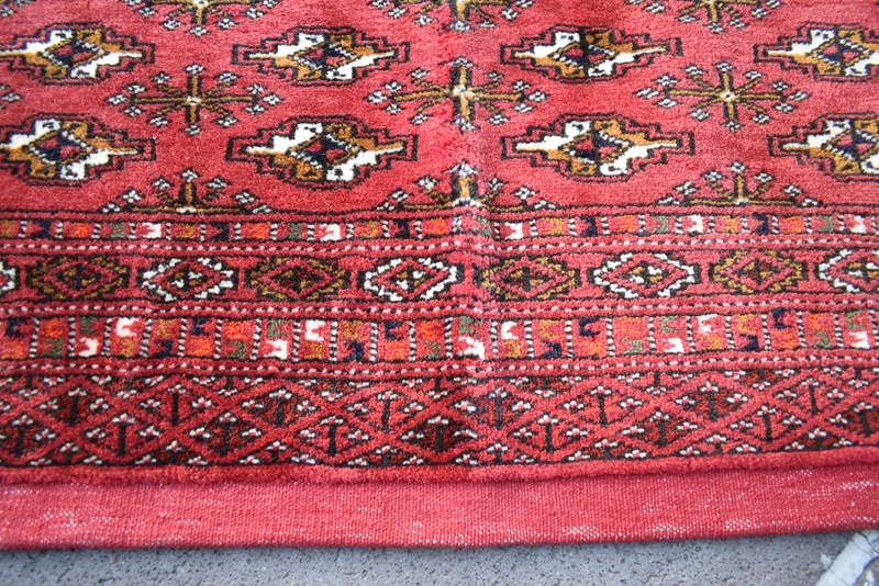 Vintage Tribal Bokhara Rolling Pin Bag Rug 33'' x 17'' Wall Hangings Torba Rug gallery