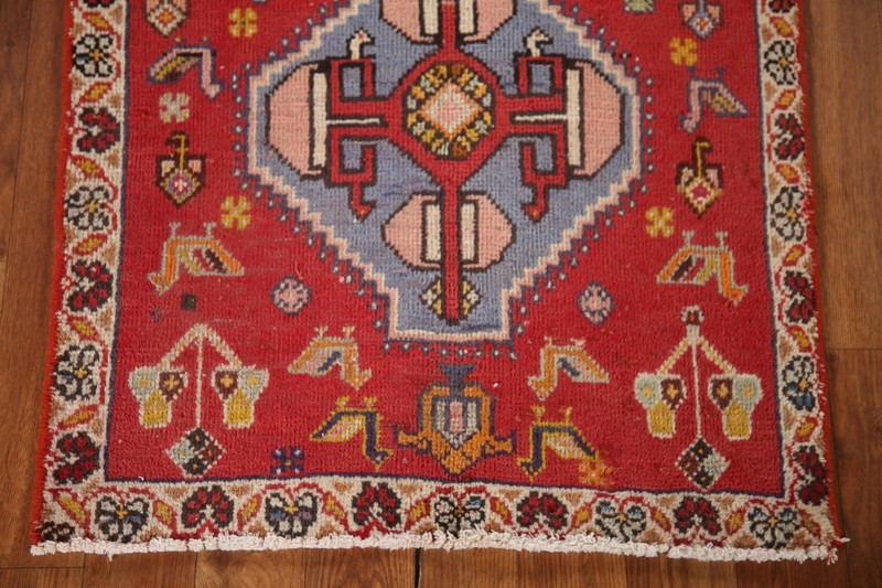 Vintage Tribal Square Abadeh Accent Rug 2x2 Traditional Hand-knotted Wool Carpet gallery