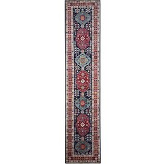 Handmade (2’8″ x 12’9″) Boho Nomadic Tribal Afghan Oriental Wool Runner Rug