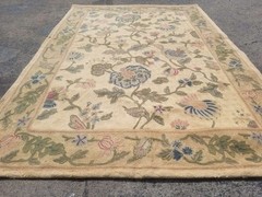 Vintage Hand Woven Traditional Kashmiri Multicolor Kilim Rug Carpet 5.11×3.11ft