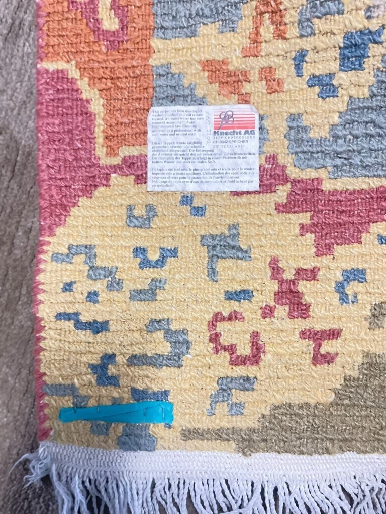 Oriental Rug, Hand Knotted In Tibet By Tufenkian 4' X 6', Vintage Modern Tibeta gallery