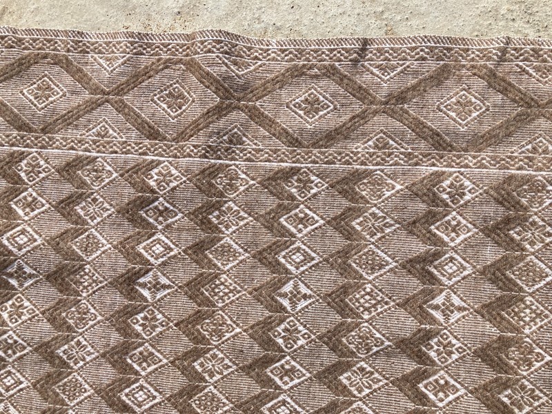 Vintage Handmade Beautiful Multicolor Kilim Rug Carpet 201x158 cm gallery