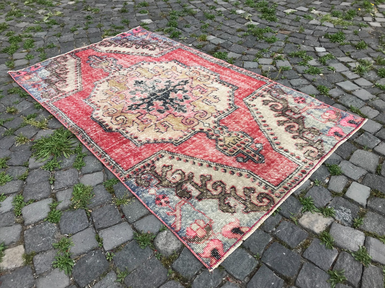 Handmade Rug Turkish Area Rug Vintage Rug Oushak Rug Antique Rug Bohemian Rug gallery
