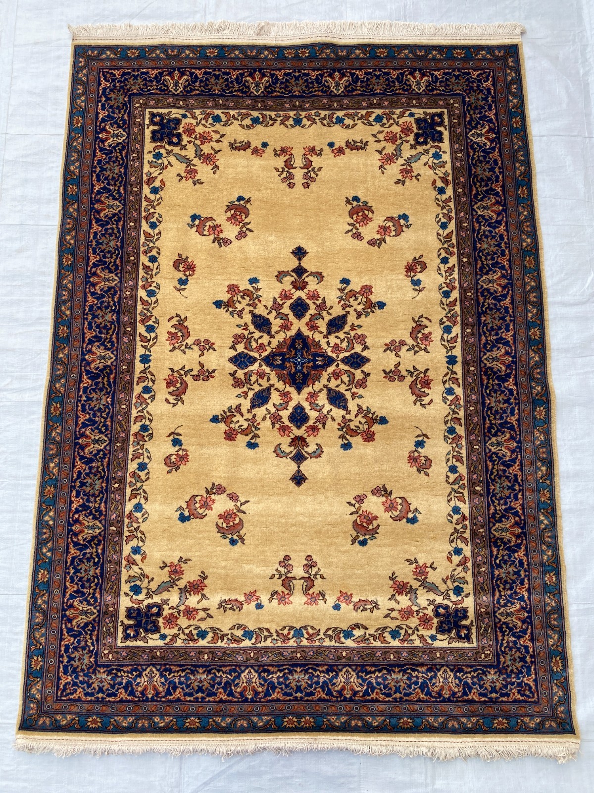 4x6 ft Oriental Handmade Turkish Traditional Flower Geometric Tribal Antique Rug gallery